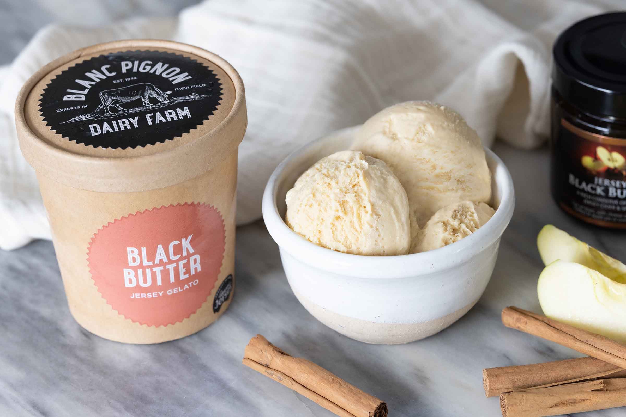 Blanc Pignon Black Butter Gelato