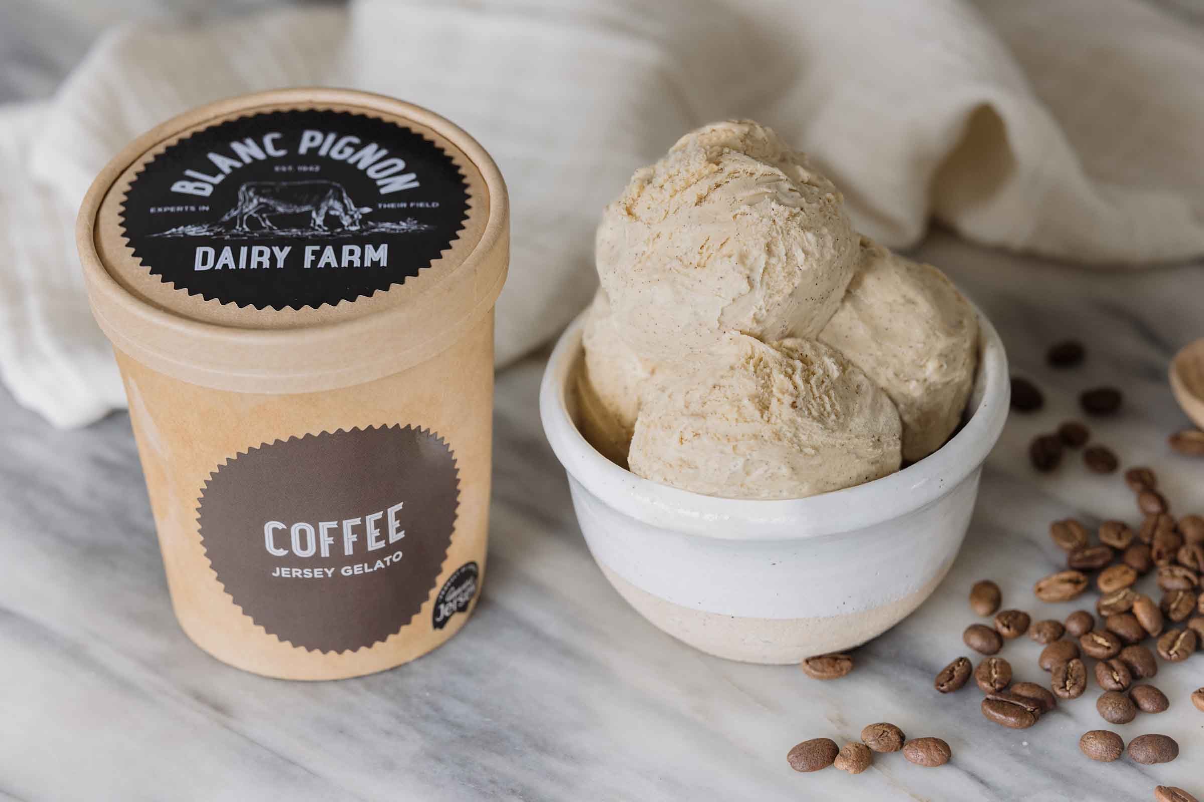 Blanc Pignon Coffee Gelato