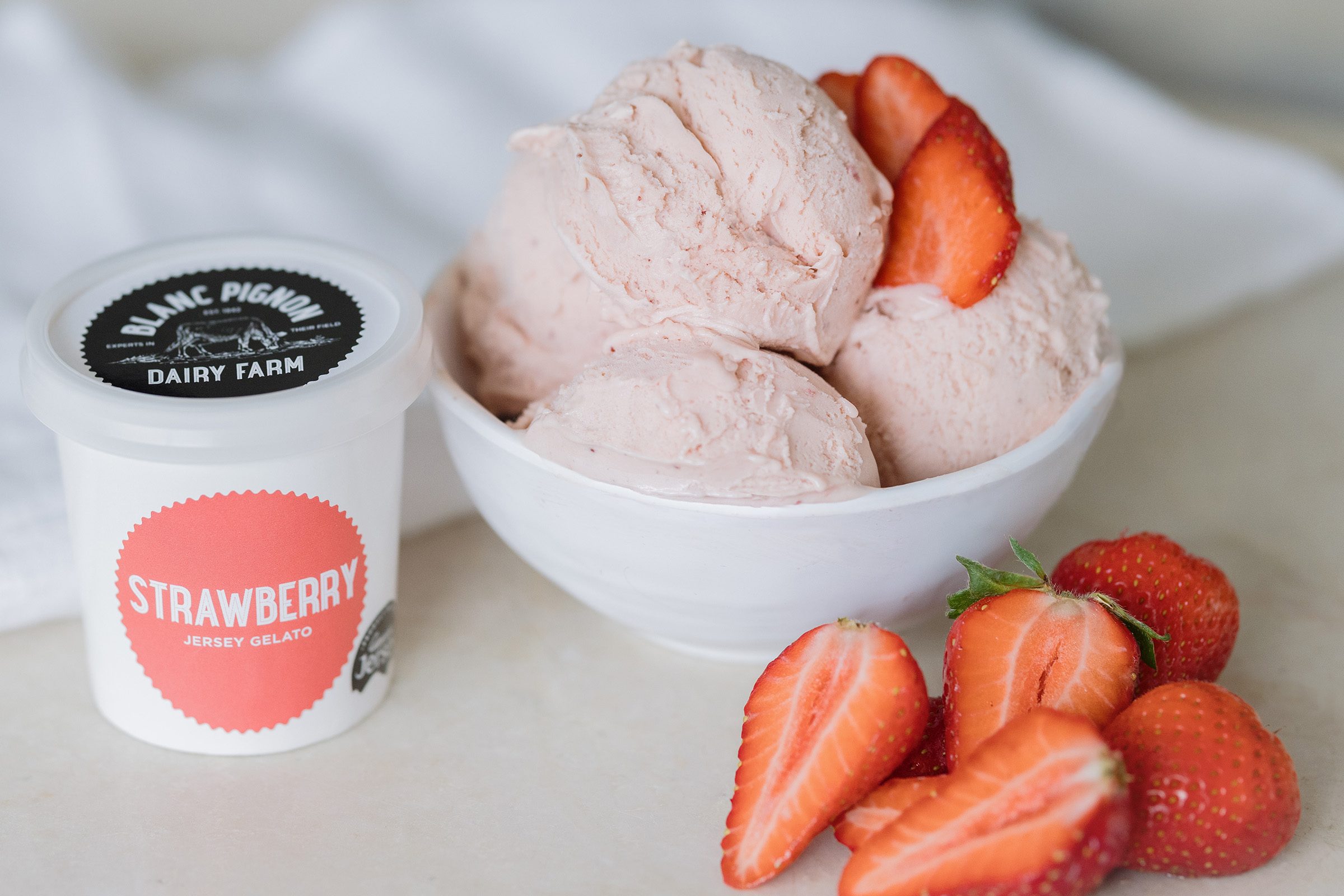 Blanc Pignon Strawberry Gelato